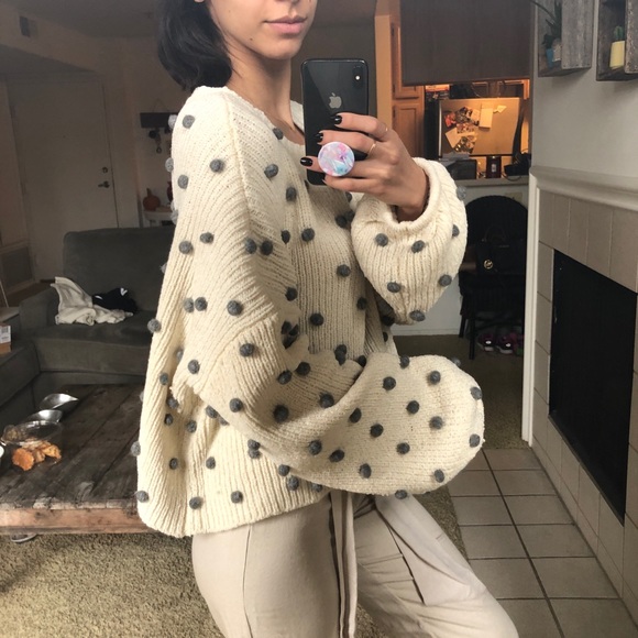 Lovers + Friends Sweaters - Revolve Pom Pom Knit Sweater